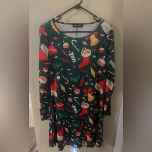 Bi @ FANG Green Holiday Christmas Dress Size L